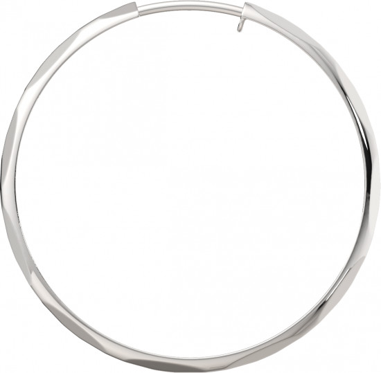 Серьги конго из серебра