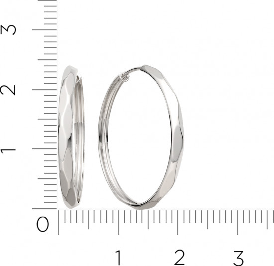 Серьги конго из серебра