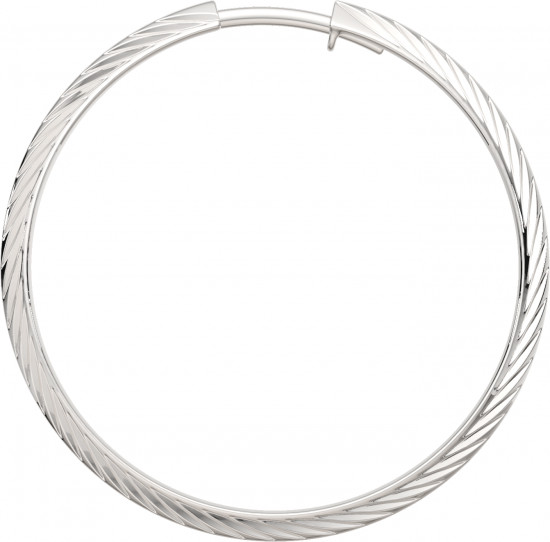 Серьги конго из серебра