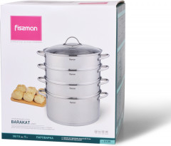 Мантоварка трехъярусная с крышкой «Barakat» - Фото 6