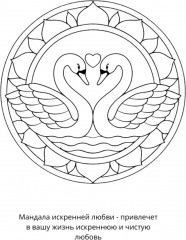 Раскраска «Мандалы на любовь» - Фото 3