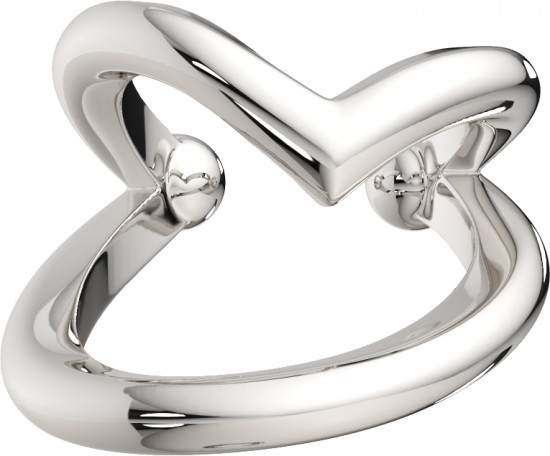 Серьга-кафф из серебра