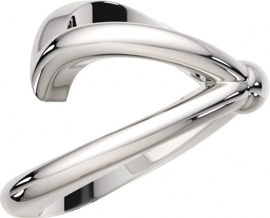 Серьга-кафф из серебра