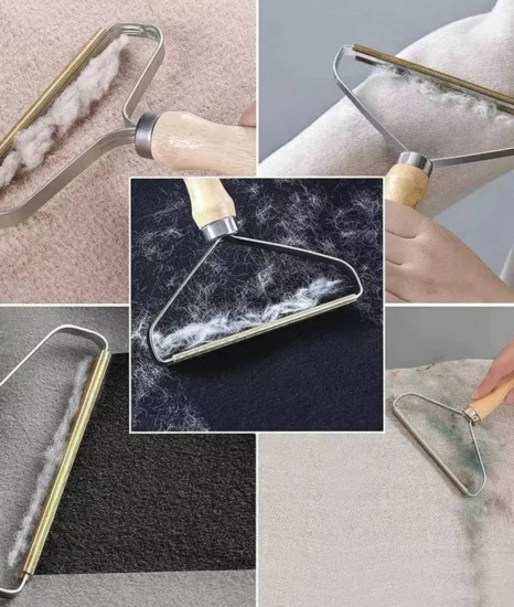 Щетка-скребок для чистки шерсти и волос