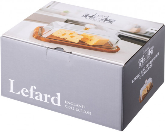 Блюдо сервировочное со стеклянной крышкой