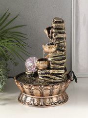 Настольный фонтан «Будда у скалы с чашами» - Фото 6