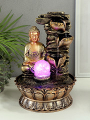 Настольный фонтан «Будда у скалы с чашами» - Фото 8