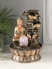 Настольный фонтан «Будда у скалы с чашами» - Фото 11
