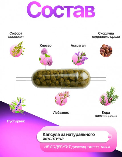 Травяные капсулы для сосудов «Чистое русло»