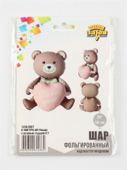 Шар воздушный «Медведь с сердцем» - Фото 4