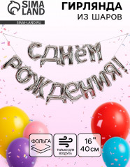Набор шаров воздушных «С днём рождения» - Фото 1