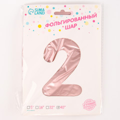 Шар воздушный «Цифра 2» - Фото 2