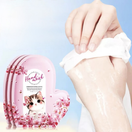 Маска-перчатки для рук «Сакура и ниацинамид»