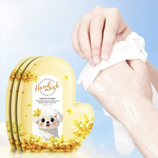 Маска-перчатки для рук «Османтус и витамин Е»