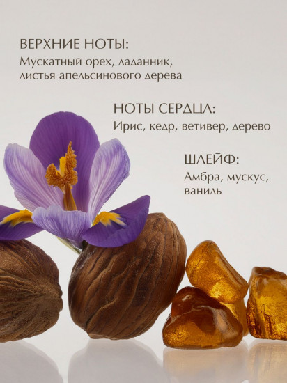 Лосьон для тела парфюмированный увлажняющий «Амбра, ветивер, кедр и мускус»