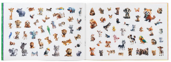 Альбом наклеек «Милые питомцы»