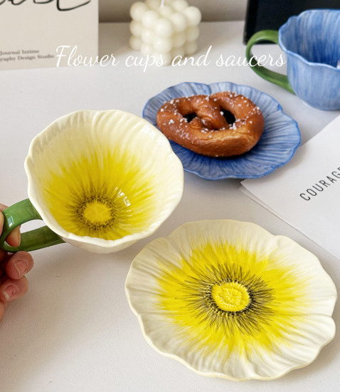 Чайная пара «Желтый мак»