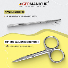 Ножницы для ногтей прямые заточенные 37309 - Фото 3