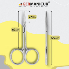 Ножницы для ногтей прямые заточенные 37309 - Фото 4