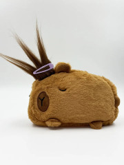 Пенал-косметичка плюшевый «Милая капибара с волосами» - Фото 7