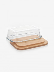 Маслёнка с ножом на бамбуковой подставке - Фото 1