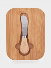 Маслёнка с ножом на бамбуковой подставке - Фото 4