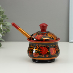 Сахарница хохлома с ложкой «Красота» - Фото 4