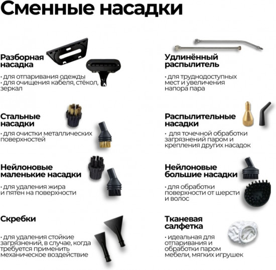 Пароочиститель White Wave WH-QX001