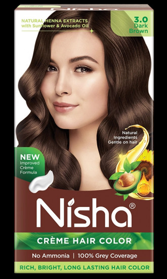 Крем-краска для волос, оттенок 3.0 Dark brown