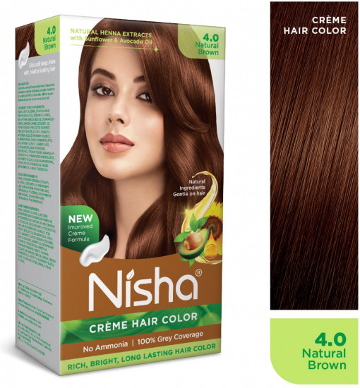 Крем-краска для волос, оттенок 4.0 Natural brown