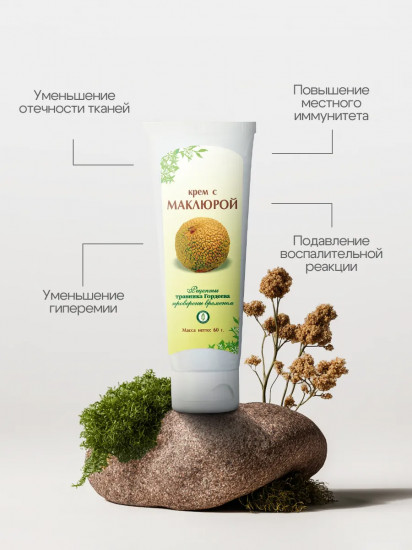 Крем для суставов и позвоночника, от шпор «С маклюрой»