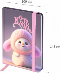 Блокнот с резинкой в клетку - Фото 2