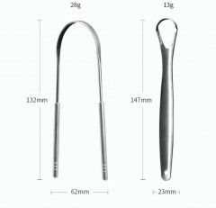 Набор скребков для языка из нержавеющей стали - Фото 1