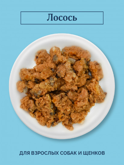 Консервы для собак и щенков с лососем «Natural&Healthy Salmon»