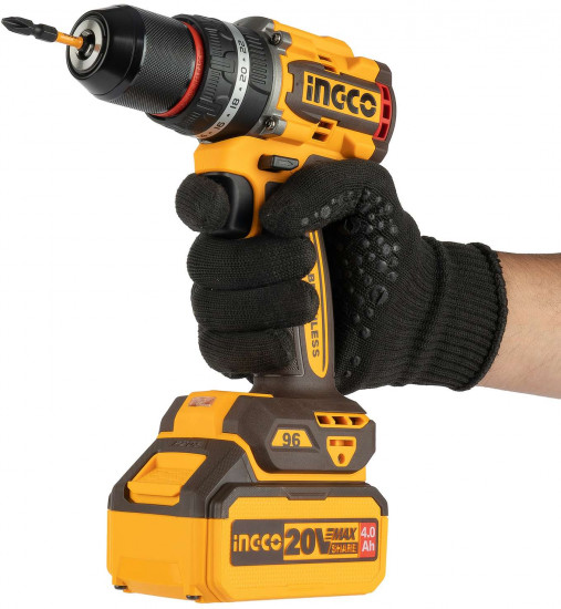 Аккумуляторный бесщёточный ударный шуруповерт INGCO