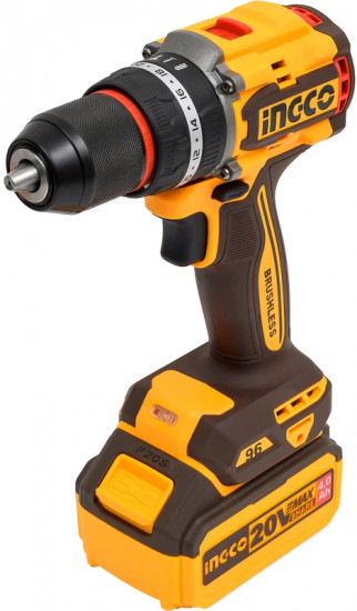 Аккумуляторный бесщёточный ударный шуруповерт INGCO