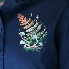 Набор для вышивания крестом на одежде «Лесная магия» - Фото 3