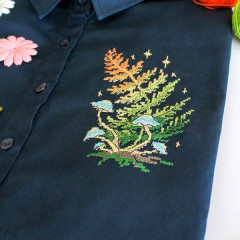 Набор для вышивания крестом на одежде «Лесная магия» - Фото 4