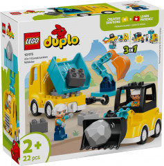 Конструктор Duplo 10475 Строительная техника 3 в 1. 3 in 1 Construction Vehicles - Фото 2