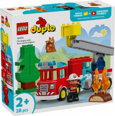 Конструктор Duplo 10473 Пожарная машина со шлангом и пожарным. Fire Truck with Hose and Firefighter - Фото 2