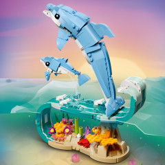 Конструктор Creator 31385 Морские животные: красивые дельфины 3 в 1. Sea Animals: Beautiful Dolphins - Фото 7