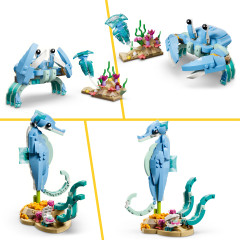 Конструктор Creator 31385 Морские животные: красивые дельфины 3 в 1. Sea Animals: Beautiful Dolphins - Фото 10