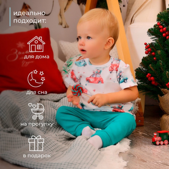 Футболка детская «New Year's cars»