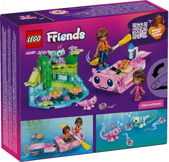 Конструктор LEGO® 42681 Приключения на лодке-аксолотле