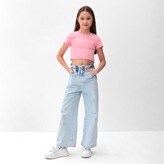 Футболка для девочек однотонная