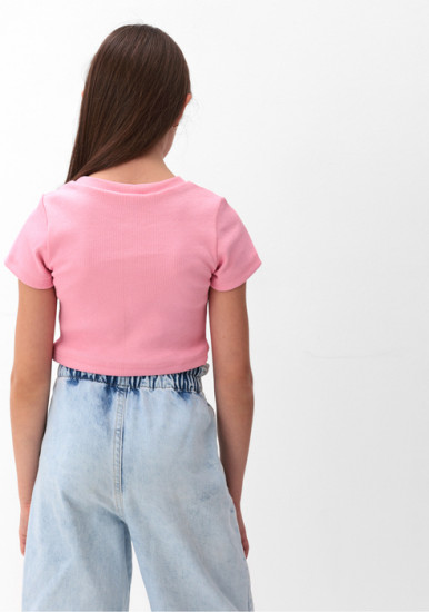 Футболка для девочек однотонная