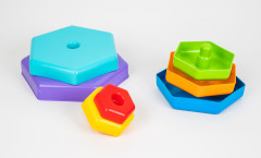 Пирамидка развивающая «Радуга» - Фото 1