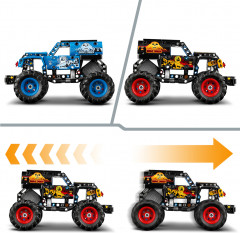 Конструктор Technic 42219 Monster Jam Могильщик «Лед и пламя». Monster Jam Grave Digger Fire and Ice - Фото 5