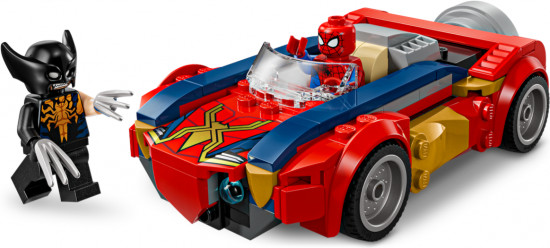 Конструктор LEGO® 76336 Машина Человека-паука против веномизированного Росомахи