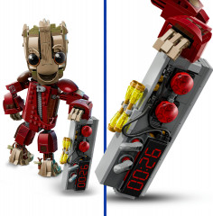 Конструктор Marvel 76341 Грут в комбинезоне Опустошителя. Ravager Jumpsuit Groot - Фото 7